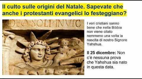 🌎 Il culto sulle origini del Natale. Sapevate che anche i protestanti evangelici lo festeggiano?