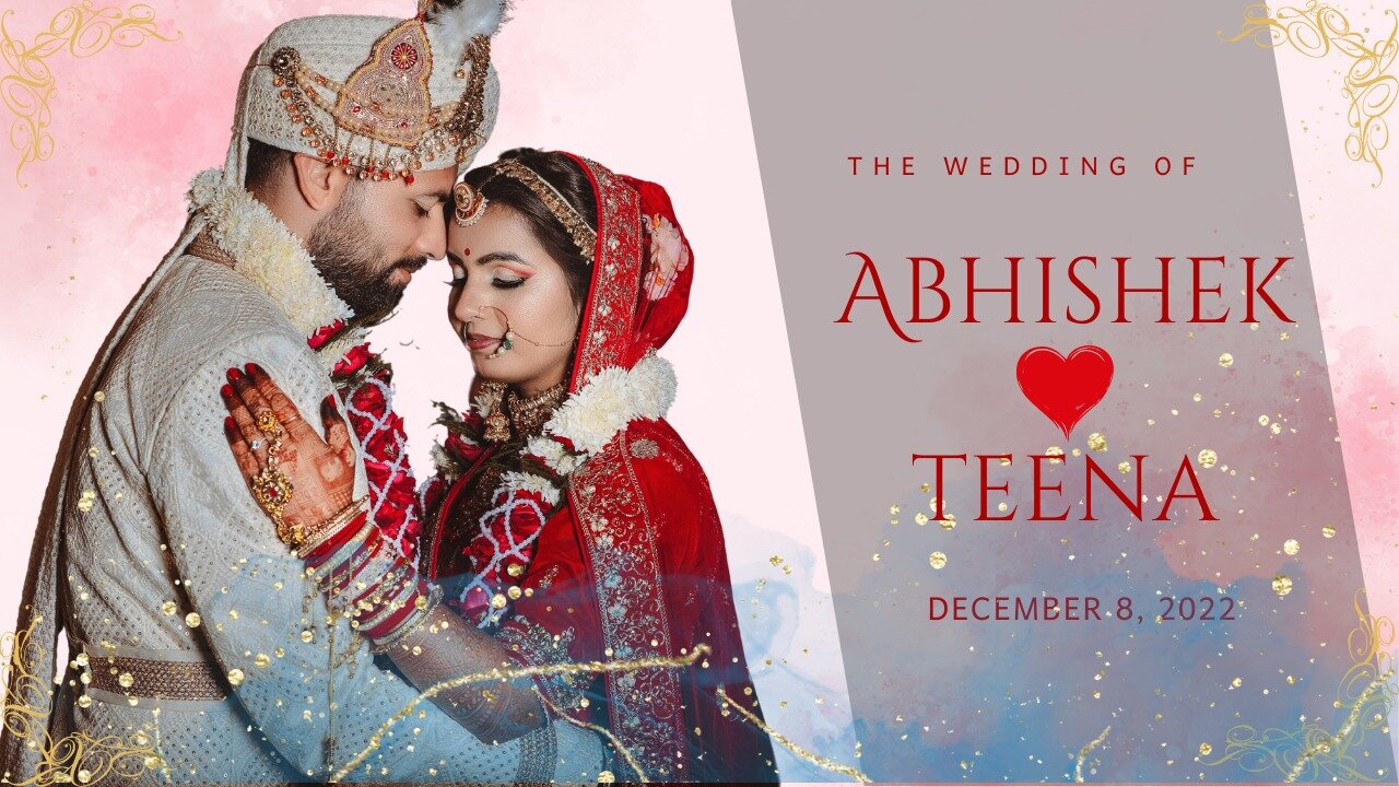 Best Wedding Ceremony of Abhishek & Teena |टीना और अभिषेक की शादी का वीडियो|Full Wedding Highlights|