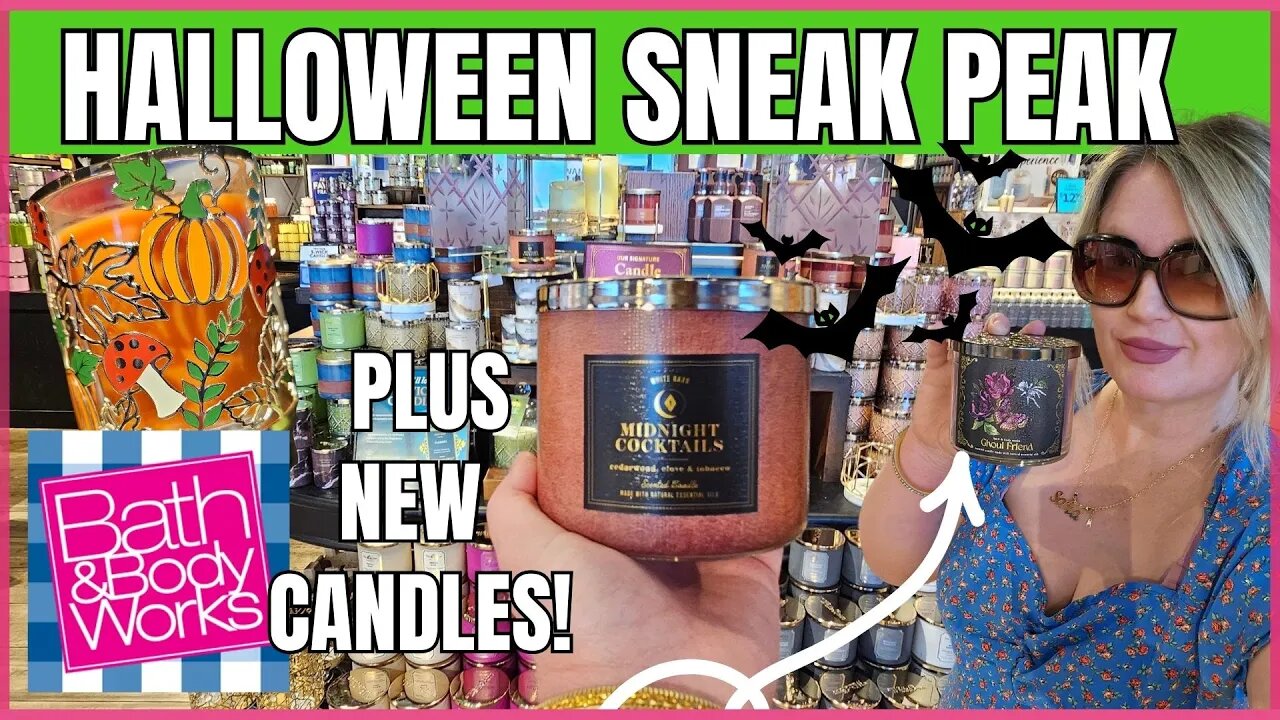 HALLOWEEN CANDLES IN STORE | $12.95 Candle Sale | New Floorset| Bath & Body Works #bathandbodyworks