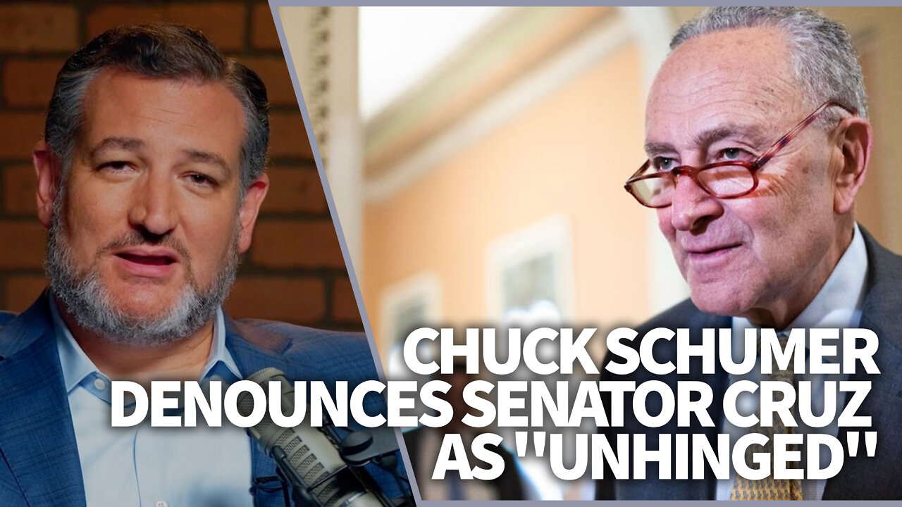 Chuck Schumer denounces Senator Cruz as "unhinged"