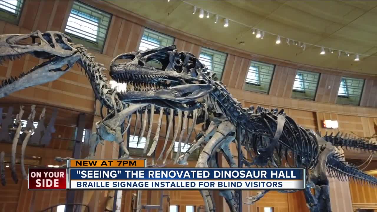 Even those who can't see can experience Dinosaur Hall