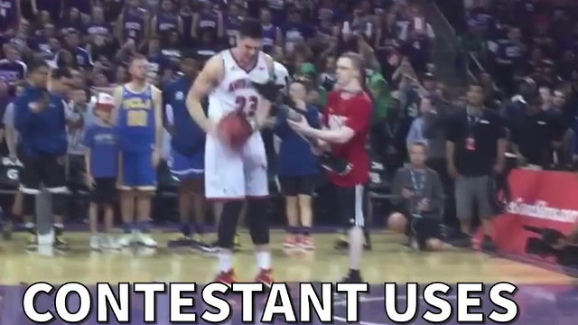 Contestant Uses Prosthetic Leg For Dunk Contest