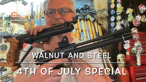 Walnut and Steel 4th of July special Crosman Silhouette VS. Baikal IZH-46M one handed!