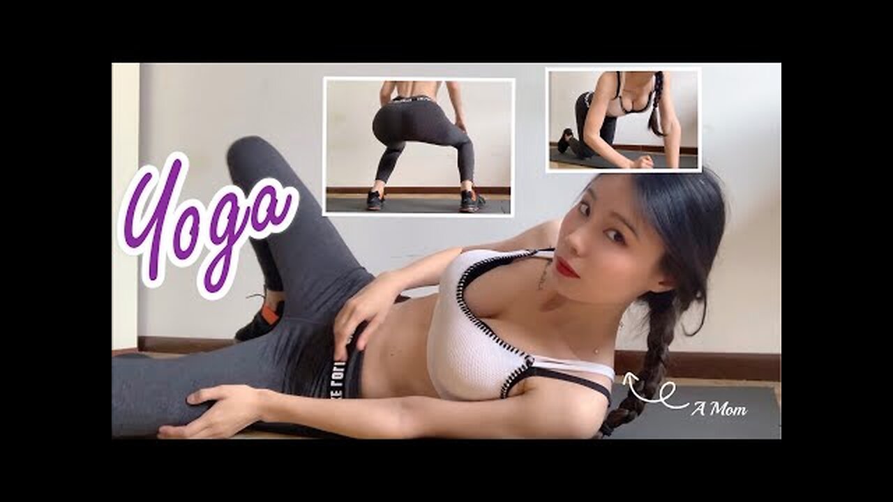 Asian Girl in Yoga Pants