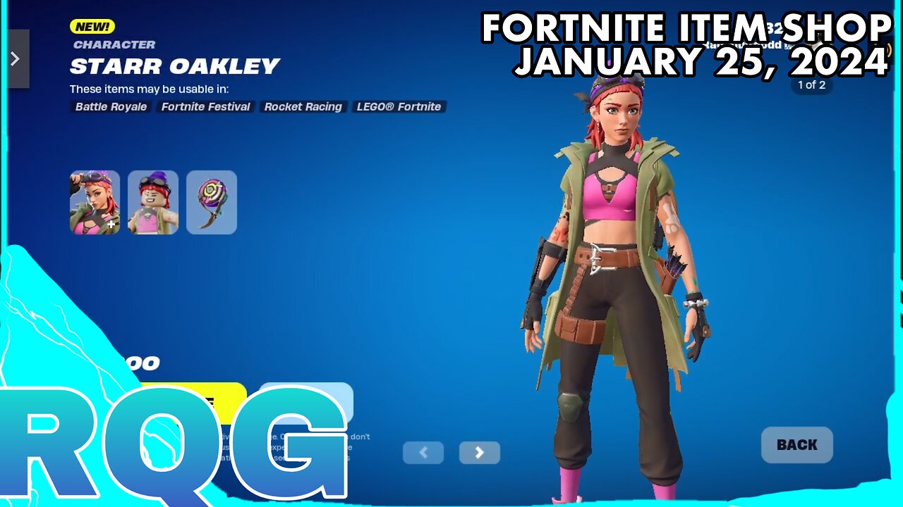 “NEW” STARR OAKLEY+ICON EMOTE ARE HERE! FORTNITE ITEM SHOP (January 25, 2024)