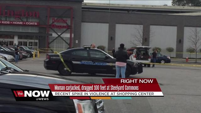 Woman dragged 100 feet before man takes off in her car from Steelyard Commons