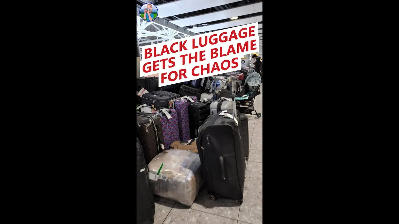 Black suitcases the cause of airport CHAOS!