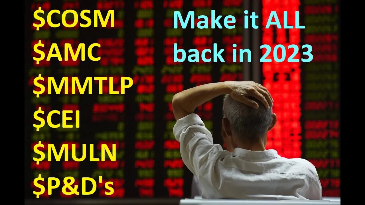 $COSM DOWN 30% YOU NEED TO HEAR THIS. Same goes for those in $MMTLP $GTII $CEI $AMC $GME REAL TRUTHS