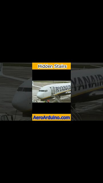 Watch EPIC B737 Hidden Stairs in Action #Aviation #Flying #AeroArduino