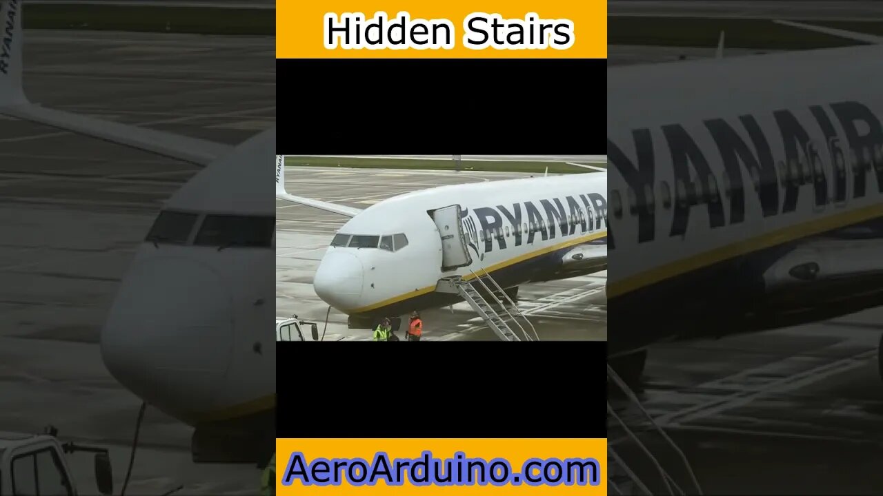 Watch EPIC B737 Hidden Stairs in Action #Aviation #Flying #AeroArduino