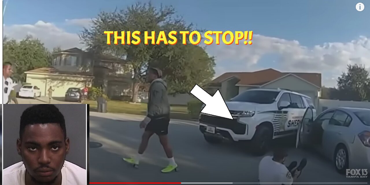 Nut Job Runs Over Two Florida Cops!