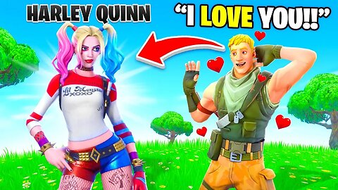 I Pretended To Be Harley Quinn In Fortnite