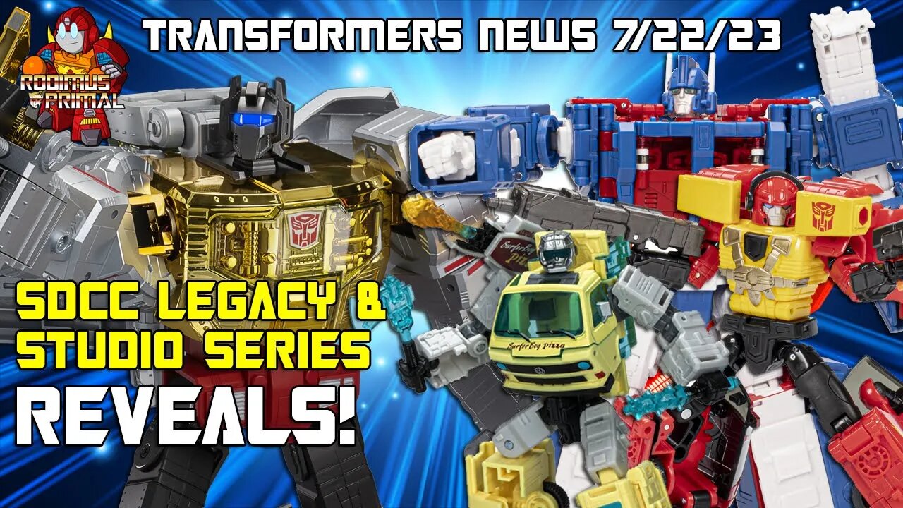 SDCC - Transformers Robosen Grimlock, Legacy, and Studio Series REVEALS!