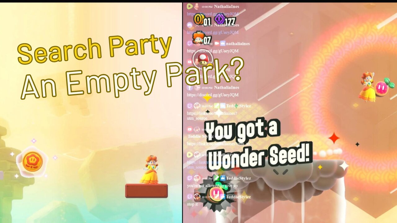 Super Mario Wonder Search Party an Empty Park