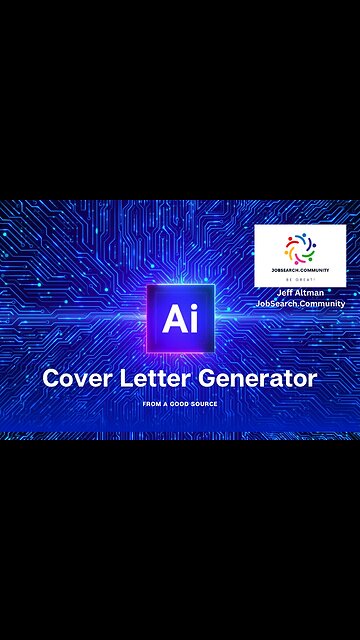 An AI Cover Letter Generator from a Good Source