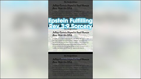 INFOWARS Reese Report: Epstein Had His Own Genesis 6 Breeding Program To Fulfill Revelation 3:9 Prophecy - 1/26/24