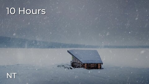 Blizzard Snow Storm & Cold Strong Wind Sounds for Relaxing, Deep Sleep, Insomnia