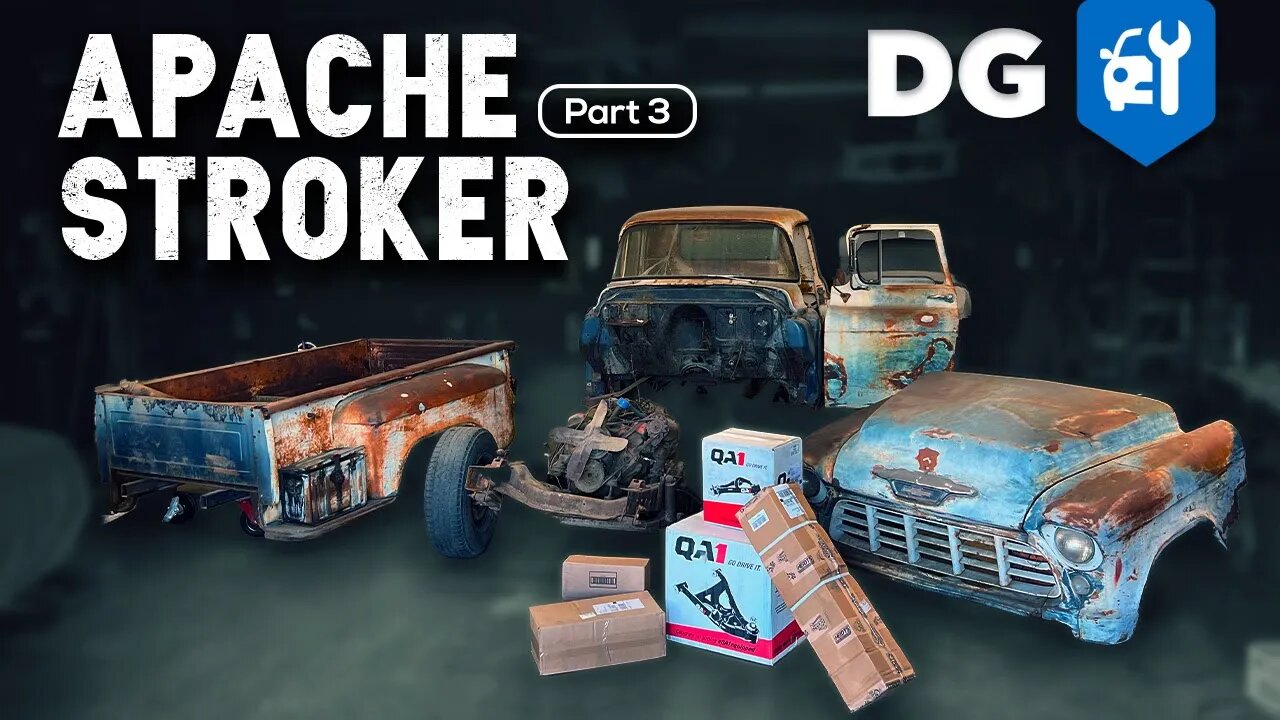 '55 Chevy Barn Find Gets QA1 Suspension Upgrade | #ApacheStroker [EP3]