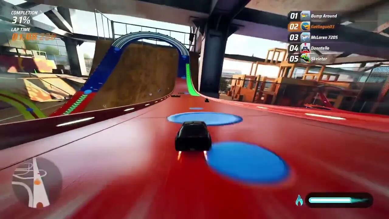 Hot Wheels Unleashed - Skatepark Environment: Halfpipe Madness Gameplay