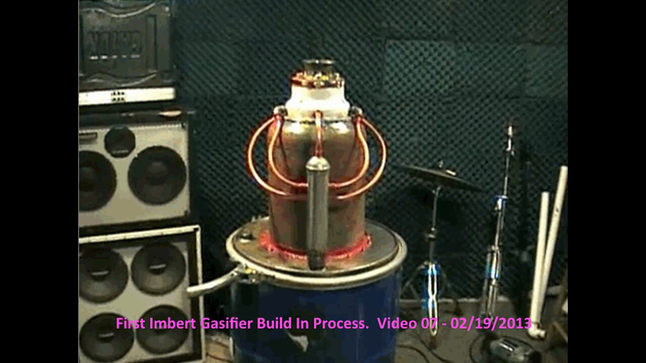 Imbert Gasifier 1st Build Video 07 - 02/19/2013
