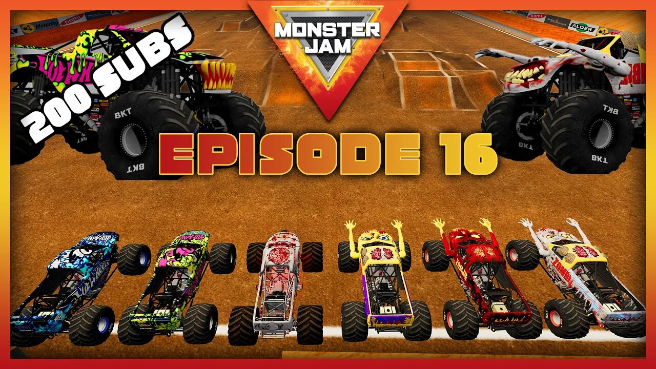 Monster Jam E16 | Zombie Freestyle 200 Subs!