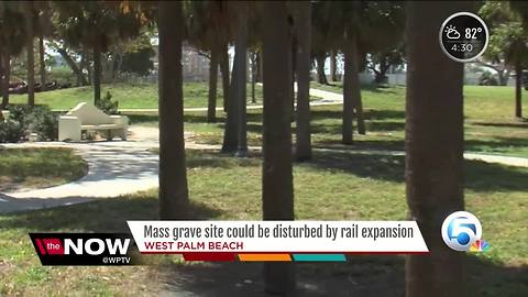 Mass grave site could be disturbed by rail expansion