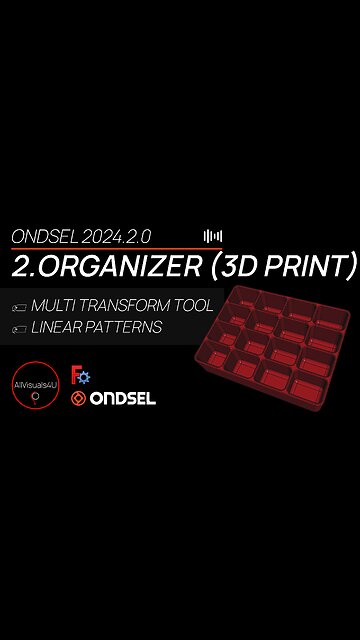 🗂Ondsel Tutorial For Beginners - 3D Print Tool Organizer - 3D Printable Design - FreeCAD Part Design