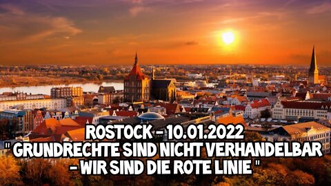 Rostock 10.01.2022 - Grundrechte sind nicht verhandelbar - Wir sind die Rote Linie