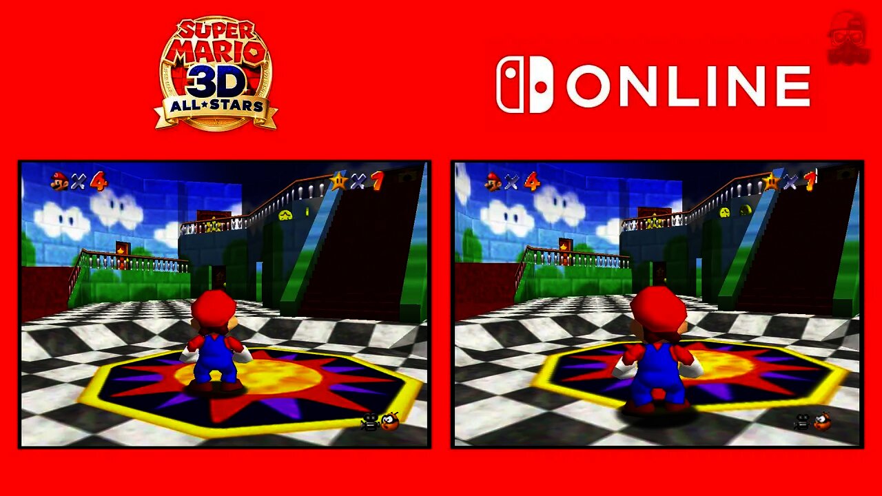 Super Mario 64 - Nintendo Switch Online VS Super Mario 3D All Stars Comparison