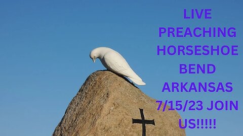 LIVE PREACHING AT THE GAZEBO IN HORSESHOEBEND ARKANSAS 07/15/13