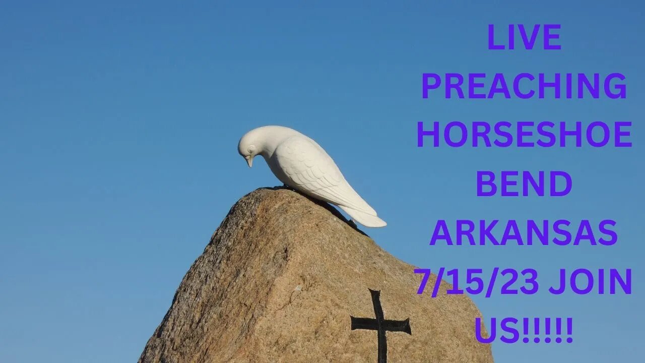 LIVE PREACHING AT THE GAZEBO IN HORSESHOEBEND ARKANSAS 07/15/13