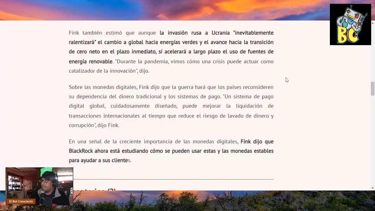 Larry Fink de BlackRock: "La invasión rusa a Ucrania ha puesto fin a la globalización"