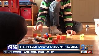 Spatial skills enhance child's math abilities