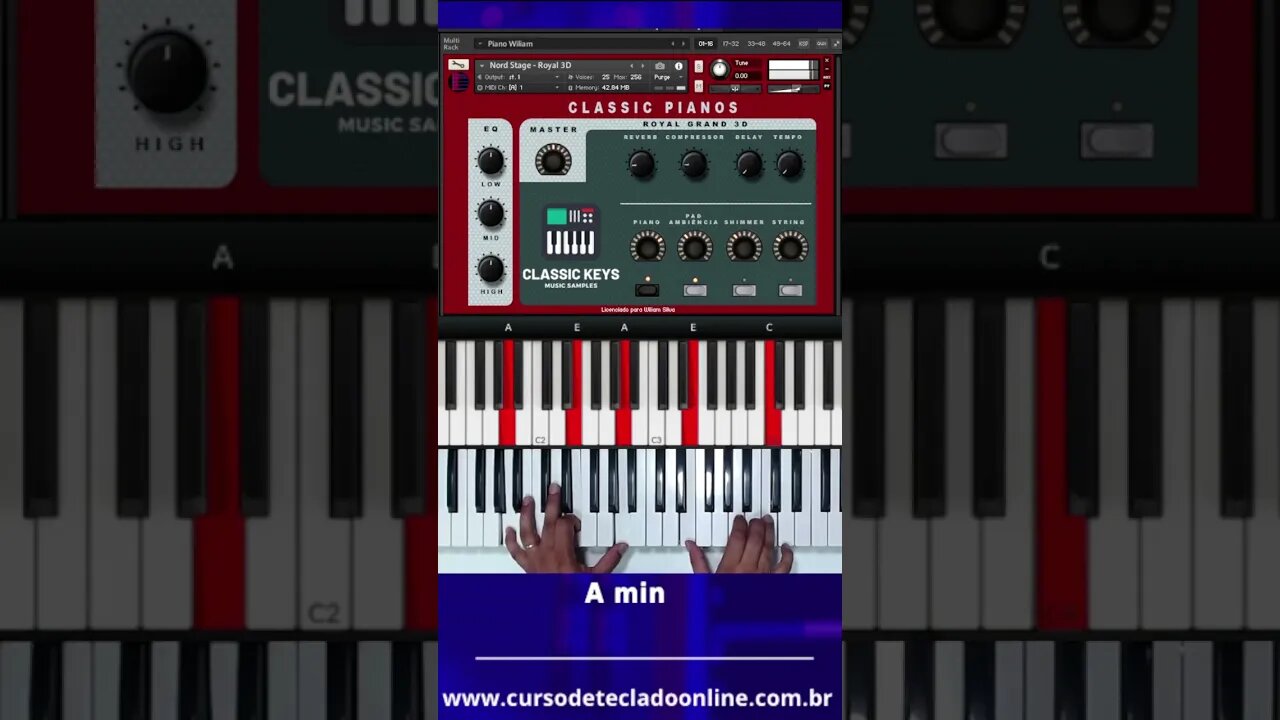 Tocando a música Yeshua com a Livraria Classic Pianos