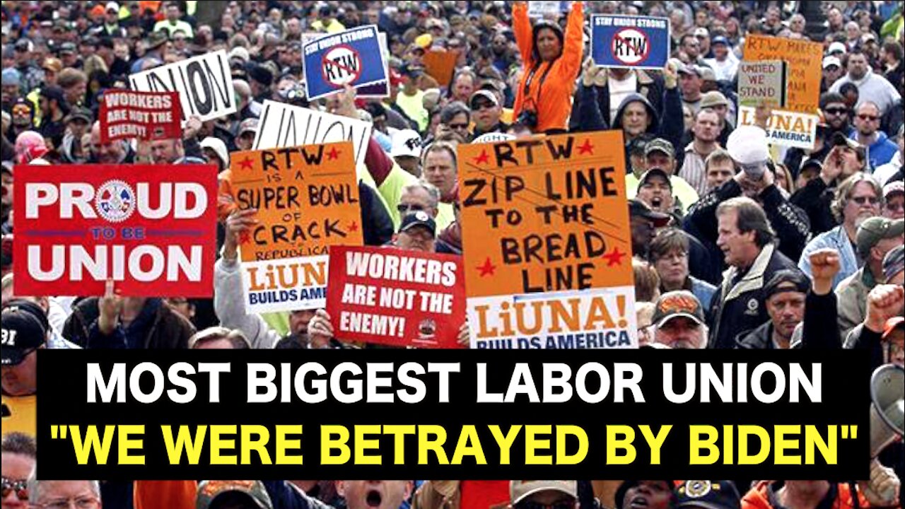 Angry LIUNA - the most biggest labor union in North America.