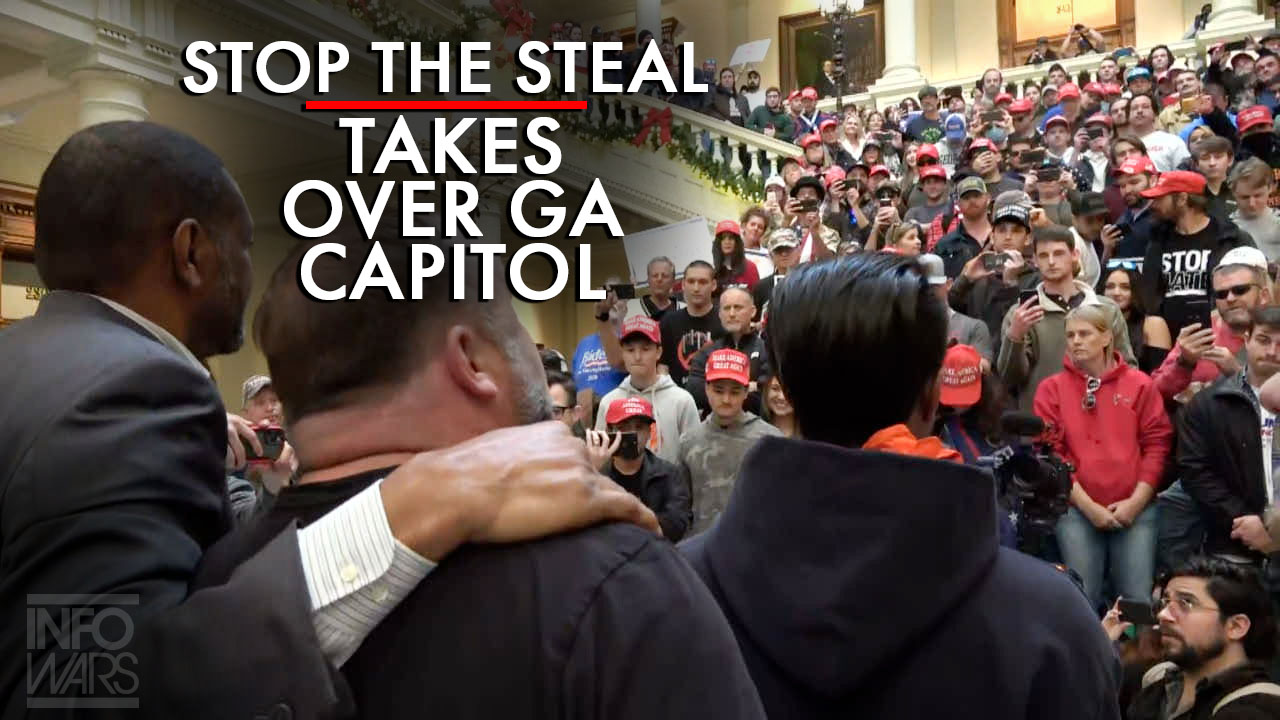 #StopTheSteal Protest Takes Over Steps of GA State Capitol with State Rep Vernon Jones