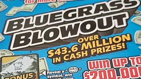 Winning NEW Scratch Off Lottery Tickets Bluegrass Blowout!