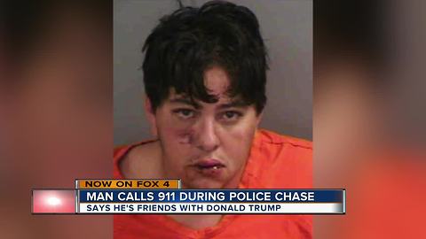 Man calls 911 during police chase