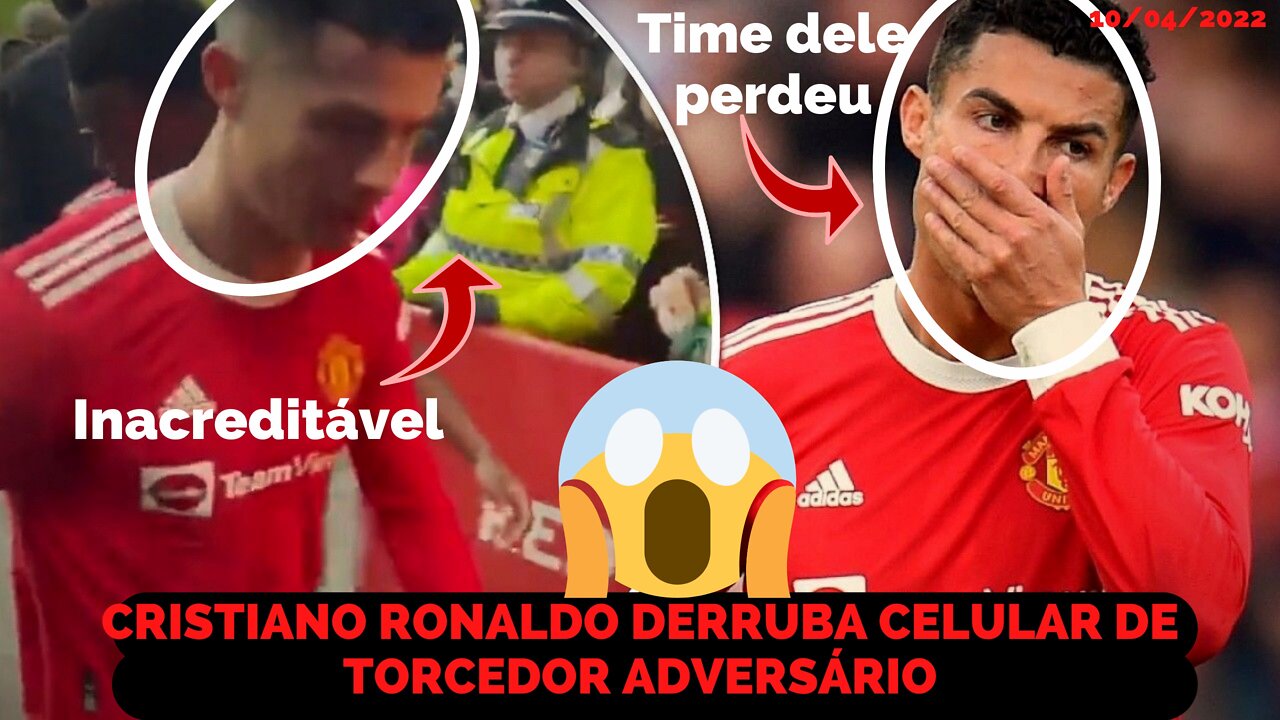 Depois de Perder a Partida ,CRISTIANO RONALDO DERRUBA CELULAR DE TORCEDOR DO TIME ADVERSÁRIO