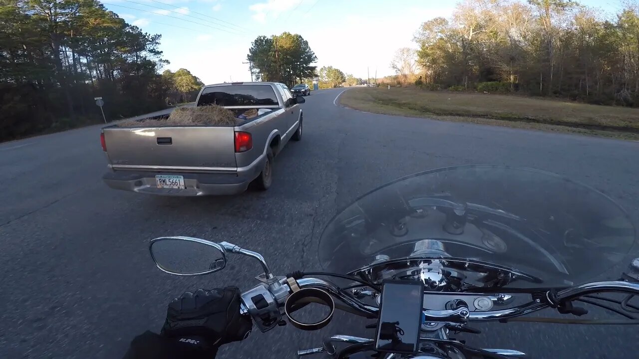 Motorcycle Close Call, Don't Do This!