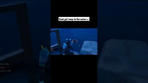 He tried to swim away😂 #fortnite #shorts