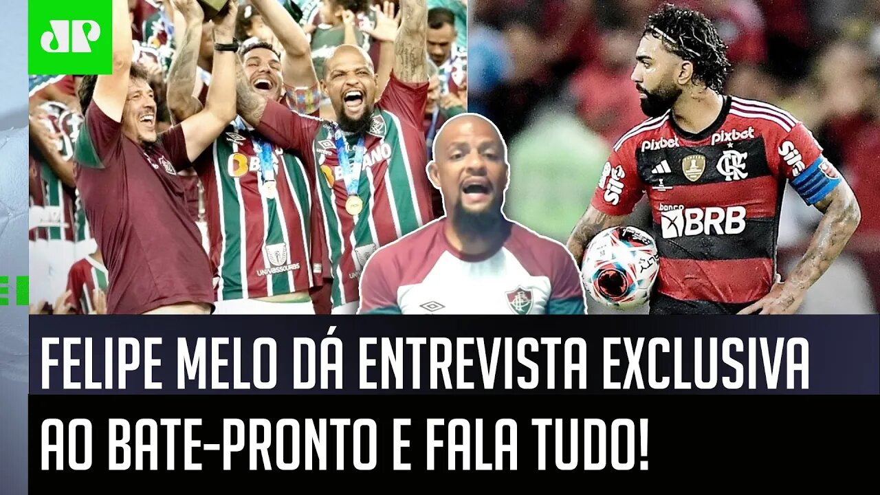 EXCLUSIVO! Felipe Melo DESABAFA: "NÃO É POSSÍVEL! NINGUÉM FALA que o Fluminense contra Flamengo..."