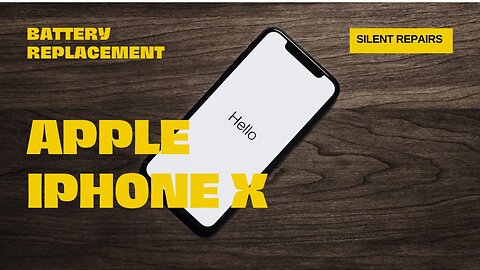 Iphone X, battery replacement, repair video