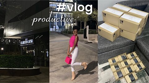 *productive week* packing orders, attending influencer event, catching flights + more
