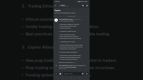 The FundedTrader Campus Discord Channel