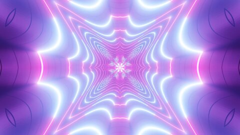 FREE background video vj loop | blinking cool neon tunnel kalaidoscope vj loop