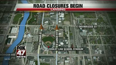 East Shiawassee in Downtown Lansing closed for valve repair