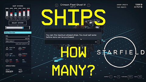 Starfield: How many ships can you own?