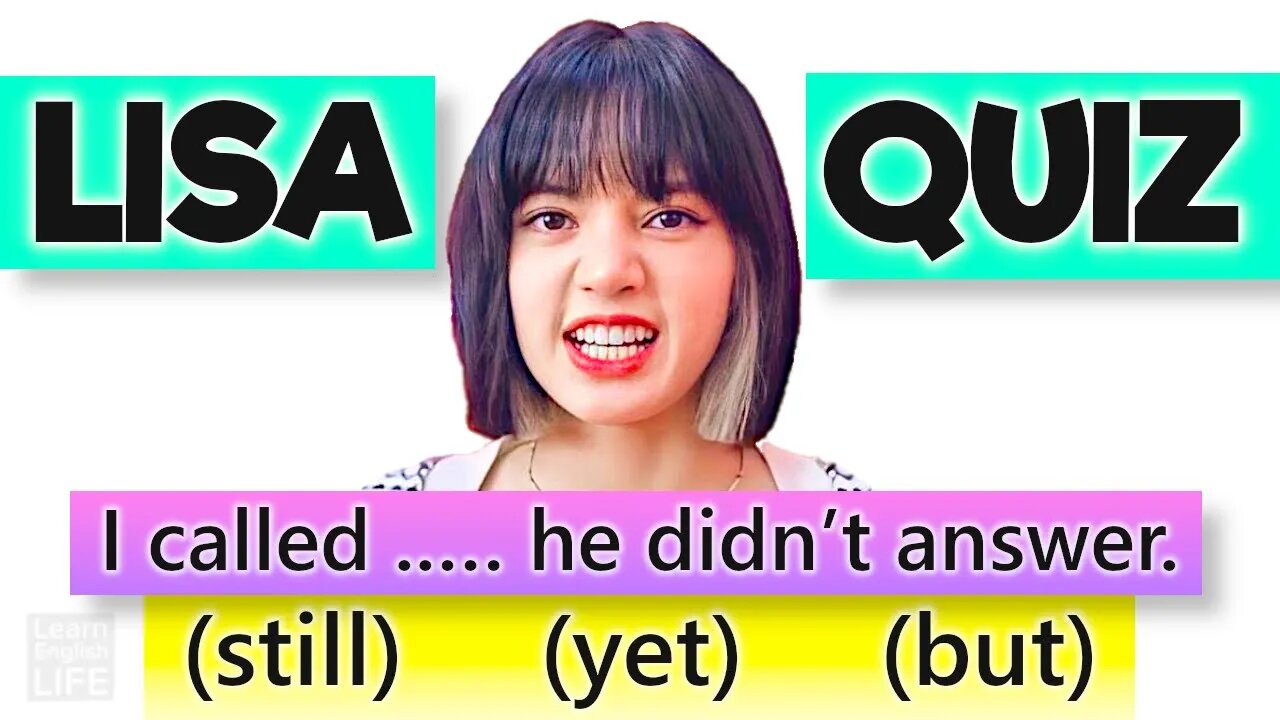 English Grammar Quiz #19 Blackpink’s Lisa