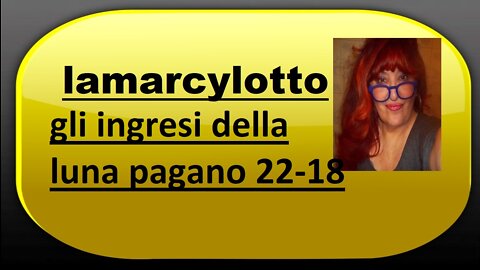 GLI INGRESSI DELLA LUNA PERVISIONE PER DOMANI